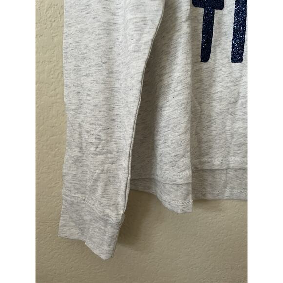 Justice Gray Blue Sparkle Be Beyoutiful Cat Girls’ Long Sleeve Top Size 14/16 - Picture 4 of 5